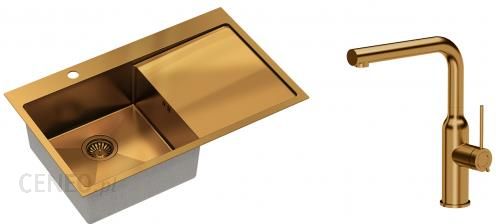 i-quadron-zlewozmywak-stalowy-jednokomorowy-78-48-20-cm-z-ociekaczem-russel-111-kolor-miedziany-z-bateria-angelina-q-line-z-wyciagana-wylewka